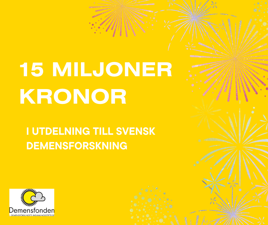 Demensfonden delar ut 15 miljoner kronor till 67 forskningsprojekt inom demens- och omvårdnadsforskning